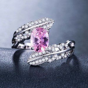 Jewelry | Gorgeous 925 Silver Pink Sapphire Ring New | Poshmark